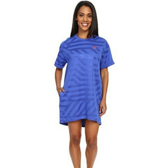 Puma Athlesiure Dress Size XS, Stripes, Colorful, Side Slip Pockets - Picture 2 of 14